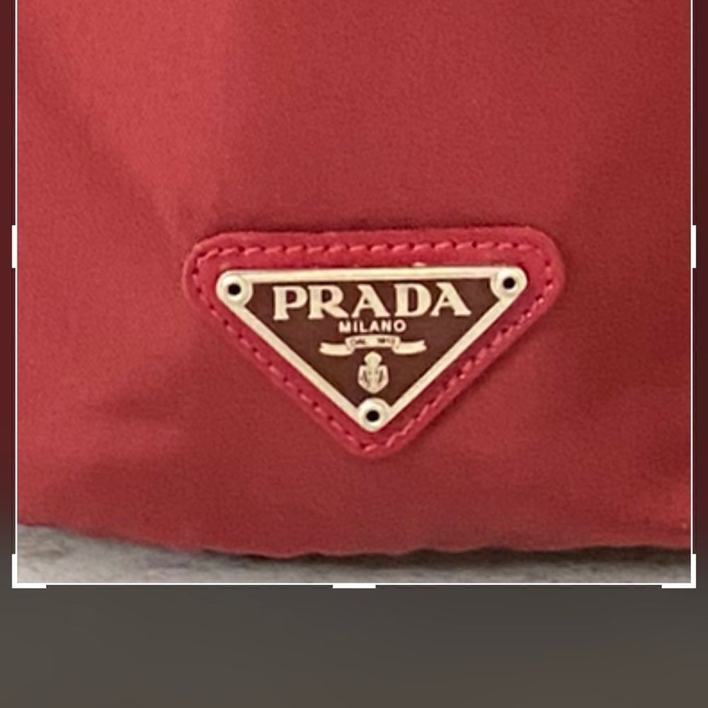 COPY - PRADA Nylon Silvertone Pouch to Shoulder Crossbody Bag 💼 P1 - Picture 8 of 17